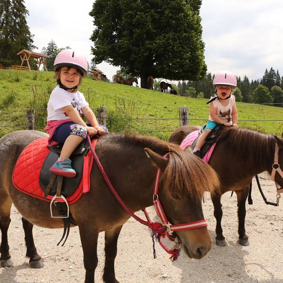 Kinder beim Ponyreiten (Foto: Photo Austria)