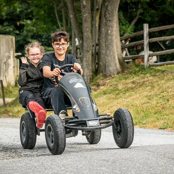 Rasante Fahrt mit dem Gokart (Foto: Orthofer/Maria Schweighofer)