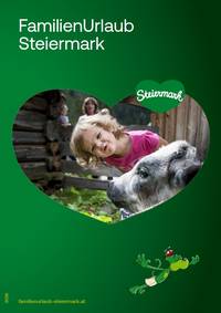 Titelseite Prospekt der Gruppe FamilienUrlaub Steiermark.