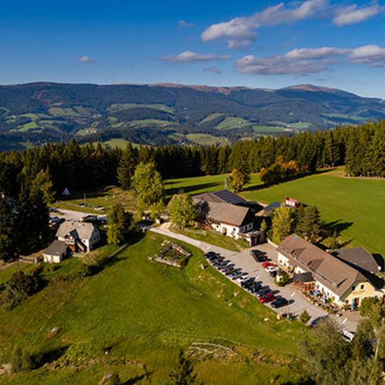 Luftaufnahme Gasthof-Pension "Orthofer". Luftaufnahme Gasthof-Pension "Orthofer".