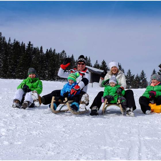 Rodelspaß am Salzstiegl (Foto: Nagy) Rodelspaß am Salzstiegl (Foto: Nagy)