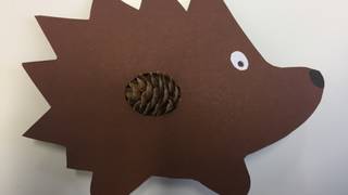 Igel aus Papier