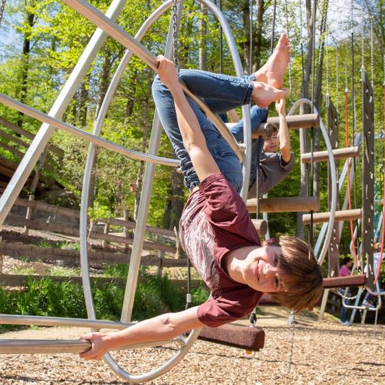 Kletterpark im Essbaren Tiergarten (Zotter, Foto: Jacqueline Jud)