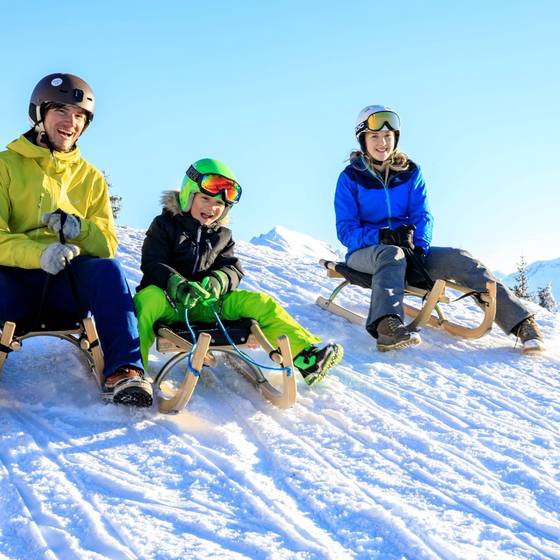 Rodeln auf der Hochwurzen