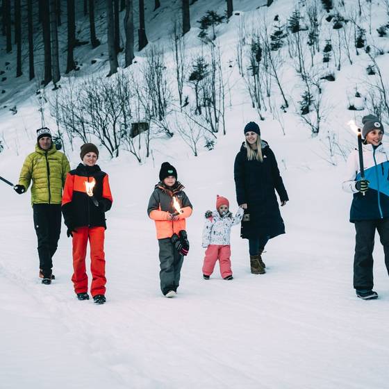 Fackelwanderung, Kinderhotel Stegerhof (Foto: Armin Walch)
