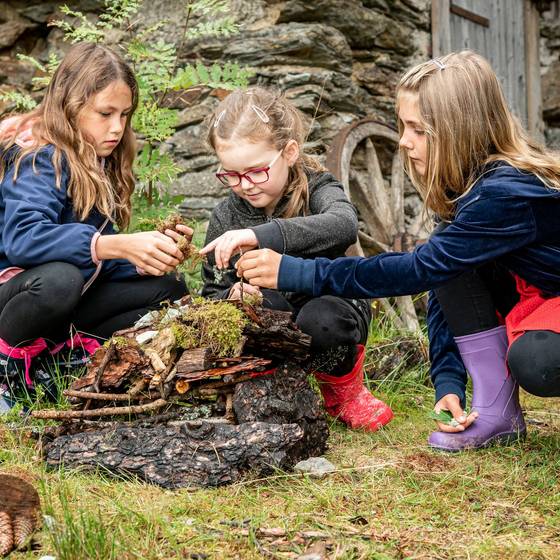 Spielen im Wald (Foto: Orthofer / Maria Schweighofer)