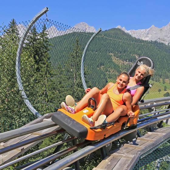 Sommerrodelbahn am Erlebnis Rittisberg