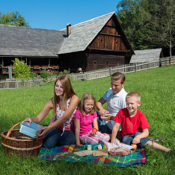 Picknick im Österreichischen Freilichtmuseum Stübing (Foto: Harry Schiffer)
