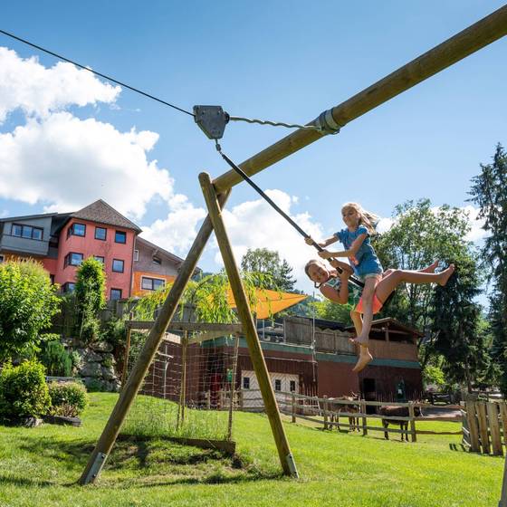 Bliem's Familienhotel, Flying Fox (Foto: Lorenz Masser)