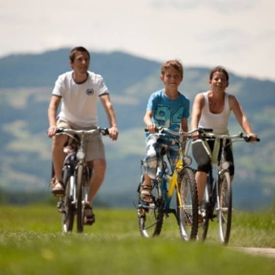 Radfahren mit Kind, (c) Ballonhotel Thaller / Bergmann